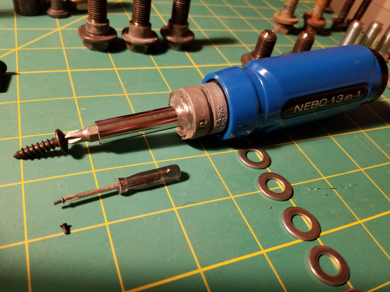 Slightly less than 1/8"